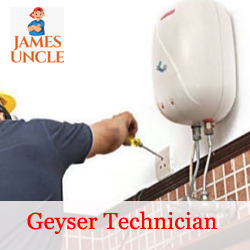 Geyser technician Mr. Subhasish Basak in Fulbari Malda